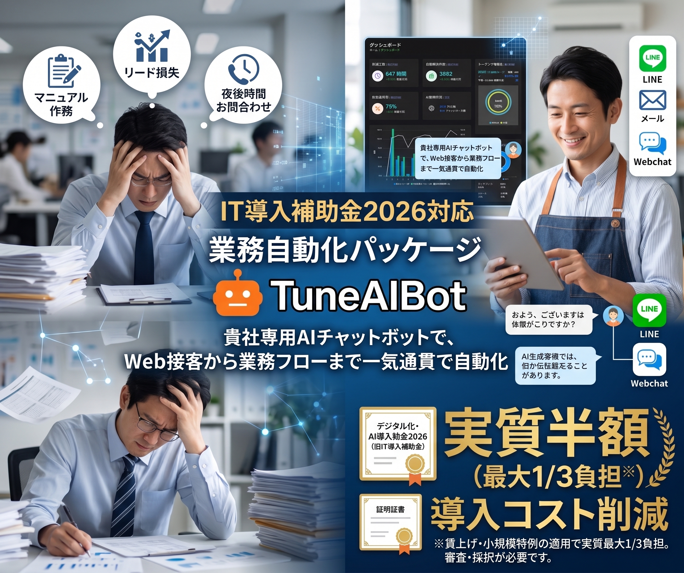 TuneAIBot 業務自動化パッケージ 実質半額
